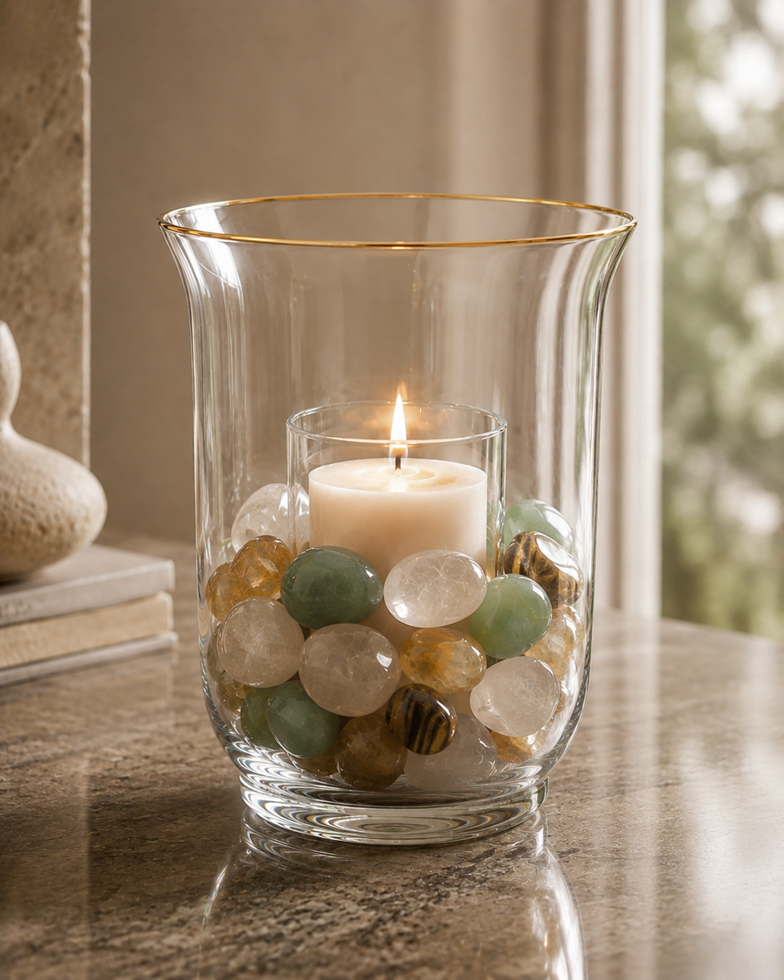 Handcrafted Stone Portal - Abundance